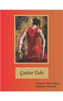 Guitar Tabs Flamenco Music Blank Tablature Notebook: 200 Pages. Half Is 100 Pages of Blank Guitar Tabs, Half Is 100 Pages of Lined Paper for Lyrics or Notes.