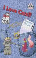 Cat Lover Jeans Composition Notebook