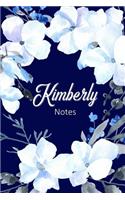 Kimberly Notes: Personalized Journal with Name with Feminine Interior