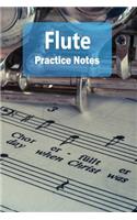 Flute Practice Notes: Flute Notebook for Students and Teachers - Pocket Size 6x9 100 Pages Journal(2 Instrument Practice Notes Series Volume 2)