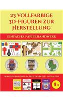 Einfaches Papierhandwerk (23 vollfarbige 3D-Figuren zur Herstellung mit Papier): Ein tolles Geschenk für Kinder, das viel Spaß macht(8 Einfaches Papierhandwerk)