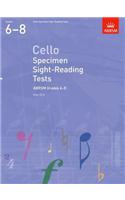 Cello Specimen Sight-Reading Tests, ABRSM Grades 6-8