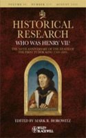 Historical Research Special Issue: Who Was Henry VII?