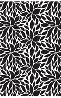 Journal Notebook Black and White Petals Pattern: Blank Journal To Write In, Unlined For Journaling, Writing, Planning and Doodling, For Women, Men, Kids, 160 Pages, Easy To Carry Size(41 Plain Journal)