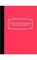 Photographer Appointment Book: 7 Columns Appointment Notepad, Blank Appointment Book, Scheduling Appointment Book, Pink Cover