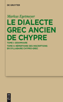 Le Dialecte Grec Ancien de Chypre