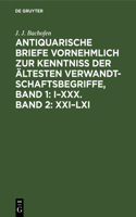 Antiquarische Briefe vornehmlich zur Kenntniss der ältesten Verwandtschaftsbegriffe, Band 1