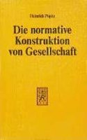 Die Normative Konstruktion Von Gesellschaft
