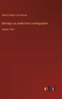 Beiträge zur arabischen Lexikographie