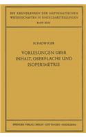 Vorlesungen Uber Inhalt, Oberflache Und Isoperimetrie