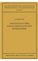 Vorlesungen Uber Inhalt, Oberflache Und Isoperimetrie