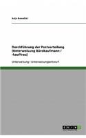 Durchführung der Postverteilung (Unterweisung Bürokaufmann / -kauffrau)
