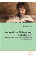 Konzept zur Bildung von Grundwissen