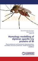 Homology modelling of dipteran specific Cry proteins of Bt