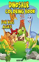 Dinosaur Coloring Book for Kids Ages 3-5