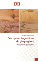 Description linguistique du gbaya gboro