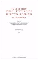 Bullettino Dell'istituto Di Diritto Romano