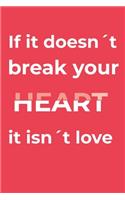 If It Doesn't Break Your Heart, Isn't Love