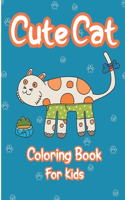 Cute Cat Coloring Book For Kids