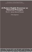 A Modern English Grammar on Historical Principles