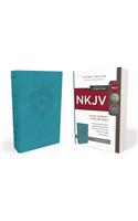 NKJV, Value Thinline Bible, Compact, Imitation Leather, Blue, Red Letter Edition