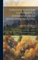 Considérations Sur Les Principaux Événements De La Révolution Française
