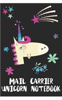 Mail Carrier Unicorn Notebook