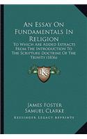 Essay On Fundamentals In Religion