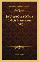 Usure Quae Officio Iudicis Praestantur (1886)