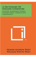 Dictionary of English Literature