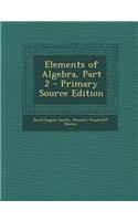 Elements of Algebra, Part 2