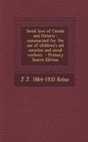 Social Laws of Canada and Ontario