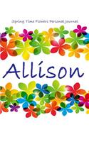 Spring Time Flowers Personal Journal - Allison