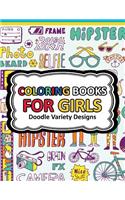 Coloring Book for Girls Doodle Cutes