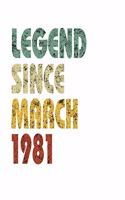 Legend Since March 1981