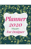 Planner 2020 for Designer: Jan 1, 2020 to Dec 31, 2020: Weekly & Monthly Planner + Calendar Views (2020 Pretty Simple Planners)