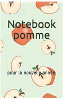 Notebook pomme: pour la nouvelle année