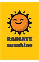 Radiate Sunshine Gratitude and Affirmation Journal