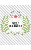 Weekly Meal Planner: Weekly Meal Planner: Track and Plan Your Meal Weekly 52 Week Food Planner Record Breakfast Lunch Dinner Snacks Water Consumption Exercise Activities(17 Weekly Meal Planner 8.5x11 Inch)