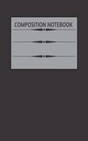 Composition NoteBook: Wide Ruled Paper Notebook Black Onyx Blank Lined Writing Journal for Primary School, College Students Teens Kids Teacher Notes Planner 100 Pages Dai