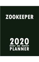 Zookeeper 2020 Weekly and Monthly Planner