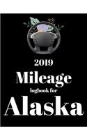 2019 Mileage log book for Alaska: Mileage Counter For Car, Mileage Logger, Vehicle Mileage Journal, Drivers daily log book