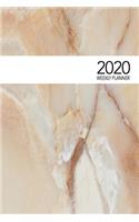 2020 Weekly Planner: At-a-glance Week-per-Page Diary With Journal Pages, January-December (Marble Cover)