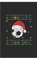 Ugly Christmas Soccer: Dotted Bullet Notebook (6" x 9" - 120 pages) Christmas Themed Notebook for Daily Journal, Diary, and Gift