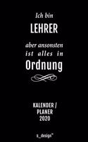 Kalender 2020 für Lehrer