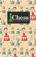 Chess Scorebook: Chess Notation Book, Chess Records Book, Chess Score Sheets, Chess Match Log Book, Record Your Games, Log Wins Moves, Tactics & Strategy, Cute Circu