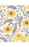 2019-2021 Three Year Planner-Yellow Flowers: 36 Months Planner and Calendar, Monthly Calendar Planner, Agenda Planner and Schedule Organizer, Journal Planner and Logbook, Appointment Notebook, 