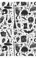 Wizard and Witch Pattern Cute Horror Decoration 04