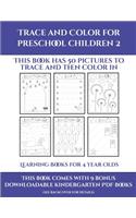 Learning Books for 4 Year Olds (Trace and Color for preschool children 2)