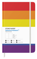 Stone Paper Rainbow Blank Notebook